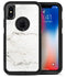White Grungy Marble Surface - iPhone X OtterBox Case & Skin Kits