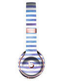 White Horizontal Stripes Over Purple and Blue Clouds Full-Body Skin Kit for the Beats by Dre Solo 3 Wireless Headphones