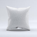 White Leather Texture ink-Fuzed Decorative Throw Pillow