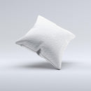White Leather Texture ink-Fuzed Decorative Throw Pillow