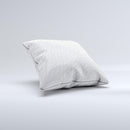 White Leather Texture ink-Fuzed Decorative Throw Pillow