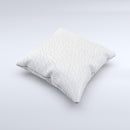 White Leather Texture ink-Fuzed Decorative Throw Pillow