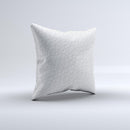 White Leather Texture ink-Fuzed Decorative Throw Pillow