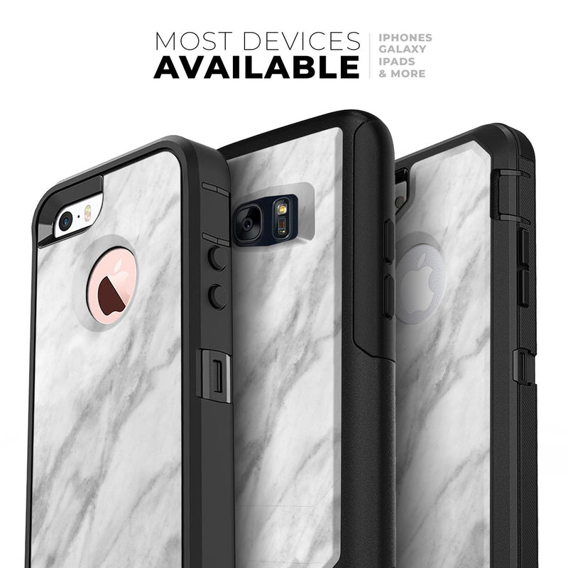 White Marble Surface - Skin Kit for the iPhone OtterBox Cases