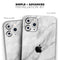 White Marble Surface // Skin-Kit compatible with the Apple iPhone 14, 13, 12, 12 Pro Max, 12 Mini, 11 Pro, SE, X/XS + (All iPhones Available)