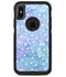 White Micro Dots Over Blue Watercolor Grunge - iPhone X OtterBox Case & Skin Kits