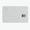 White Micro Polka Dots Over Gray Fabric - Premium Protective Decal Skin-Kit for the Apple Credit Card