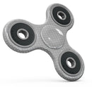 White Micro Polka Dots Over Gray Fabric Full-Body Fidget Spinner Skin-Kit