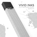 Skin Decal Kit for the Pax JUUL - White Micro Polka Dots Over Gray Fabric