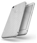 White Micro Polka Dots Over Gray Fabric - Skin-kit for the iPhone 8 or 8 Plus
