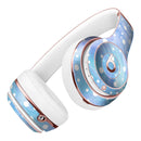 White Mircro Dots Over Blue Watercolor Grunge Full-Body Skin Kit for the Beats by Dre Solo 3 Wireless Headphones