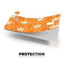 White Pedals Over Watercolored Shades of Orange - Premium Protective Decal Skin-Kit for the Apple Credit Card