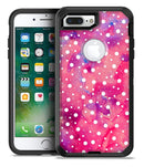 White Polka Dots Over Pink Watercolor Grunge - iPhone 7 Plus/8 Plus OtterBox Case & Skin Kits