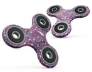 White Polka Dots Over Purple Pink Paint Mix Full-Body Fidget Spinner Skin-Kit
