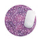 White Polka Dots Over Purple Pink Paint Mix// WaterProof Rubber Foam Backed Anti-Slip Mouse Pad for Home Work Office or Gaming Computer Desk