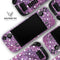 White Polka Dots Over Purple Pink Paint Mix // Full Body Skin Decal Wrap Kit for the Steam Deck handheld gaming computer