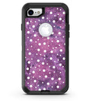White Polka Dots Over Purple Pink Paint Mix - iPhone 7 or 8 OtterBox Case & Skin Kits