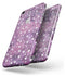 White Polka Dots Over Purple Pink Paint Mix - Skin-kit for the iPhone 8 or 8 Plus