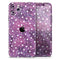 White Polka Dots Over Purple Pink Paint Mix // Skin-Kit compatible with the Apple iPhone 14, 13, 12, 12 Pro Max, 12 Mini, 11 Pro, SE, X/XS + (All iPhones Available)