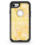 White Polka Dots Over Yello Orange Grunge - iPhone 7 or 8 OtterBox Case & Skin Kits