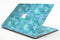 White Polka Dots over Blue Watercolor V2 - MacBook Air Skin Kit