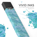 Skin Decal Kit for the Pax JUUL - White Polka Dots over Blue Watercolor V2