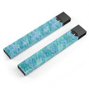 Skin Decal Kit for the Pax JUUL - White Polka Dots over Blue Watercolor V2