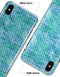 White Polka Dots over Blue Watercolor V2 - iPhone X Clipit Case