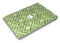 White Polka Dots over Green Watercolor - MacBook Air Skin Kit