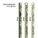 White Polka Dots over Green Watercolor iPhone 6/6s or 6/6s Plus 2-Piece Hybrid INK-Fuzed Case