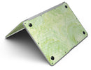 White Polka Dots over Green Watercolor V2 - MacBook Air Skin Kit