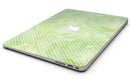 White Polka Dots over Green Watercolor V2 - MacBook Air Skin Kit