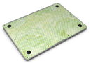 White Polka Dots over Green Watercolor V2 - MacBook Air Skin Kit