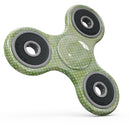 White Polka Dots over Green Watercolor V2 Full-Body Fidget Spinner Skin-Kit