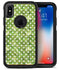 White Polka Dots over Green Watercolor - iPhone X OtterBox Case & Skin Kits