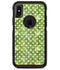 White Polka Dots over Green Watercolor - iPhone X OtterBox Case & Skin Kits