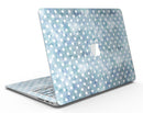 White Polka Dots over Pale Blue Watercolor - MacBook Air Skin Kit