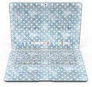 White Polka Dots over Pale Blue Watercolor - MacBook Air Skin Kit