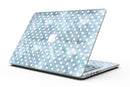 White Polka Dots over Pale Blue Watercolor - MacBook Pro with Retina Display Full-Coverage Skin Kit