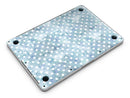 White Polka Dots over Pale Blue Watercolor - MacBook Pro with Retina Display Full-Coverage Skin Kit