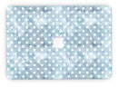 White Polka Dots over Pale Blue Watercolor - MacBook Pro with Retina Display Full-Coverage Skin Kit