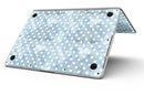 White Polka Dots over Pale Blue Watercolor - MacBook Pro with Retina Display Full-Coverage Skin Kit