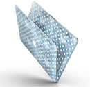 White Polka Dots over Pale Blue Watercolor - MacBook Pro with Retina Display Full-Coverage Skin Kit