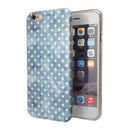 White Polka Dots over Pale Blue Watercolor iPhone 6/6s or 6/6s Plus 2-Piece Hybrid INK-Fuzed Case