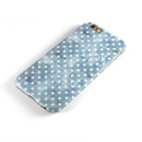 White Polka Dots over Pale Blue Watercolor iPhone 6/6s or 6/6s Plus 2-Piece Hybrid INK-Fuzed Case