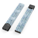 Skin Decal Kit for the Pax JUUL - White Polka Dots over Pale Blue Watercolor