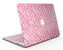 White Polka Dots over Pink Watercolor - MacBook Air Skin Kit
