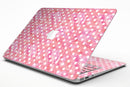 White Polka Dots over Pink Watercolor - MacBook Air Skin Kit