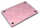 White Polka Dots over Pink Watercolor - MacBook Air Skin Kit