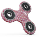 White Polka Dots over Pink Watercolor Full-Body Fidget Spinner Skin-Kit